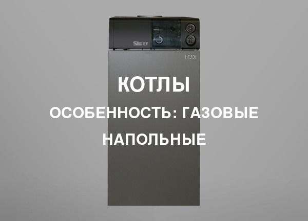 Особенность: Газовые напольные